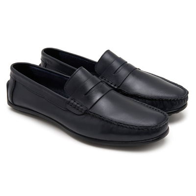 Buck Lacivert Erkek Deri Loafer