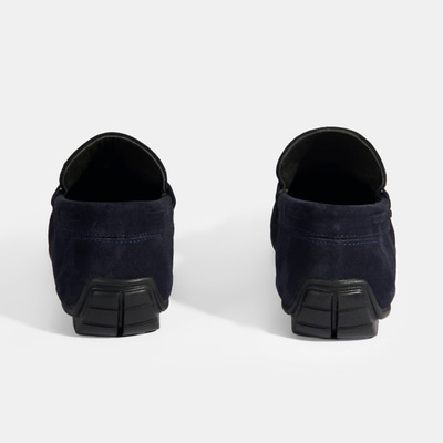 Calandra Lacivert Erkek Bağcık Detaylı Slip-On Süet Loafer