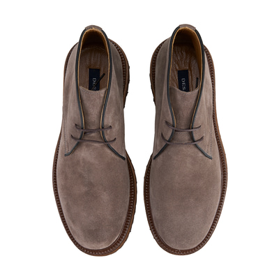 Callien Gri Erkek Bağcıklı Deri Bot