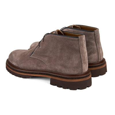 Callien Gri Erkek Bağcıklı Deri Bot