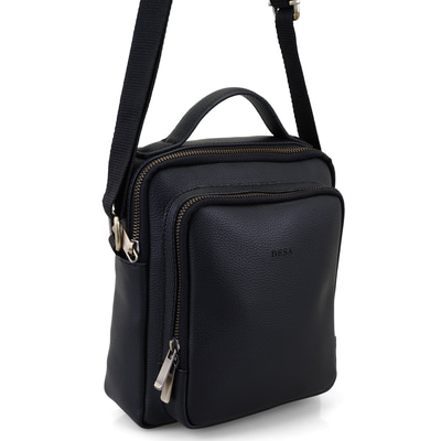 Callum Siyah Erkek Postacı Çantası