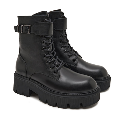 Campinella Siyah  Kadın Deri Bot