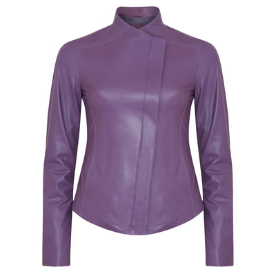 Carel Lila Kadın Deri Ceket