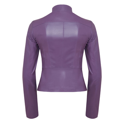 Carel Lila Kadın Deri Ceket
