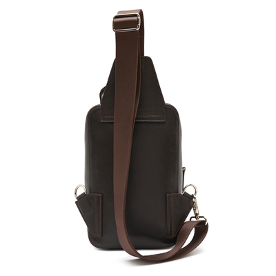 Carl Kahve Erkek Deri Çapraz Sırt Çantası