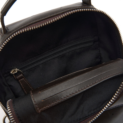 Carl Kahve Erkek Deri Çapraz Sırt Çantası