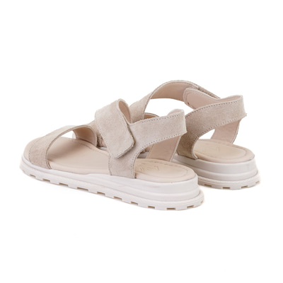 Carlene Bej Kadın Süet Deri Sandalet