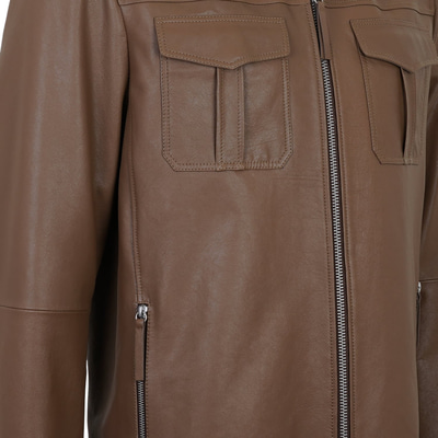 Carlino Kahve Erkek Deri Mont