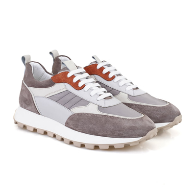 Caspian Gri Erkek Deri Spor Ayakkabı