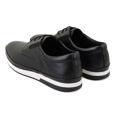 Celia Siyah Erkek Deri Günlük Ayakkabı