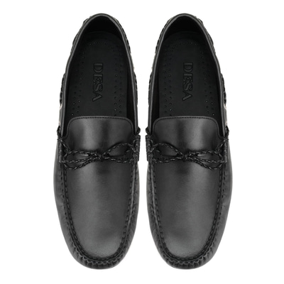 Cerise Siyah Erkek Deri Loafer