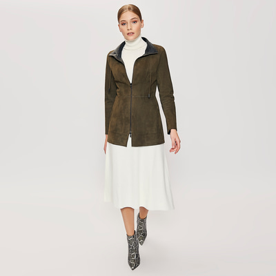 Chaima Kadın Çift Taraflı Deri Ceket