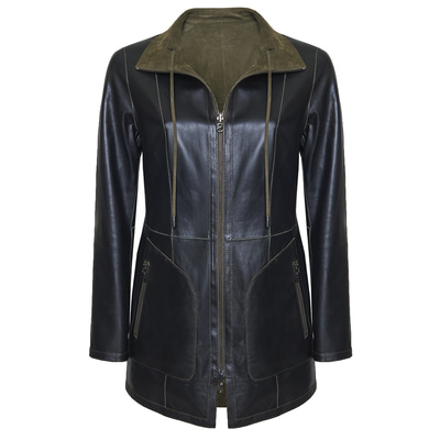 Chaima Kadın Çift Taraflı Deri Ceket