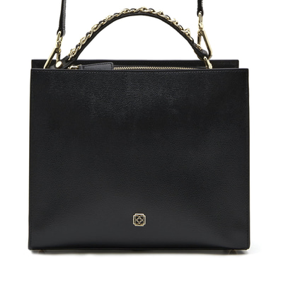 Chaıny Siyah Kadın Deri El Çantası 