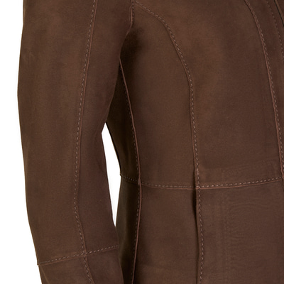 Chantoya Koyu Kahve Kadın Süet Ceket