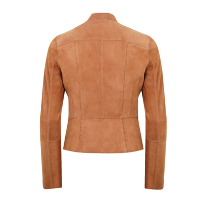 Chantoya Taba Kadın Biker Süet Deri Ceket
