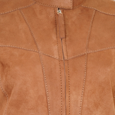 Chantoya Taba Kadın Biker Süet Deri Ceket