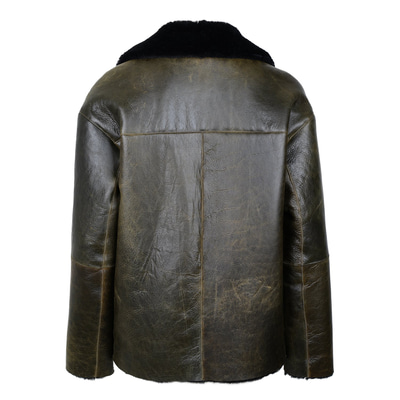 Charae Haki Kadın Eskitme Kürk Mont