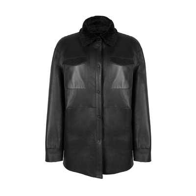 Chayan Siyah Kadın Çift Taraflı Gömlek