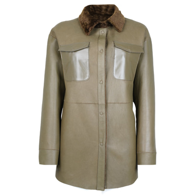 Chayan Yeşil Kadın Çift Taraflı Gömlek