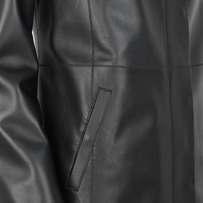 Cherlin Siyah Kadın Deri Mont