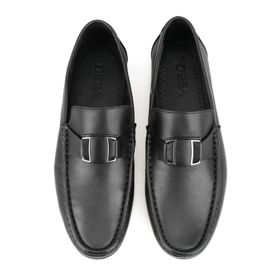 Chester Siyah Erkek Deri Loafer