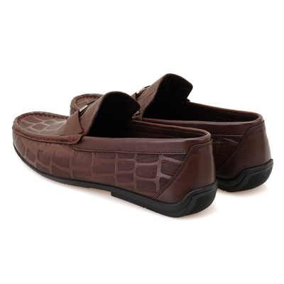 Chevi Kahve Erkek Deri Loafer