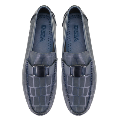 Chevi Lacivert Erkek Deri Loafer