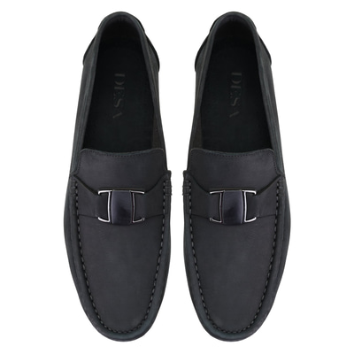 Chevi Siyah Erkek Deri Loafer