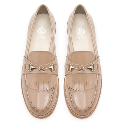 Clara Bej Kadın Rugan Deri Loafer