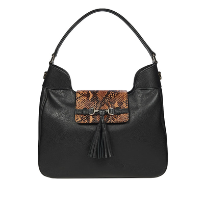 Clara Kadın Yılan Baskılı Deri Omuz Askılı Çanta