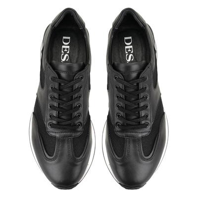 Clara Siyah Erkek Deri Spor Ayakkabı