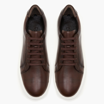 Cliff Kahve Erkek Deri Spor Ayakkabı