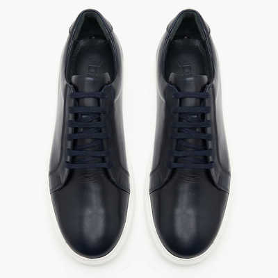 Cliff Lacivert Erkek Deri Spor Ayakkabı