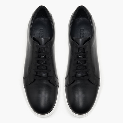 Cliff Siyah Erkek Deri Spor Ayakkabı