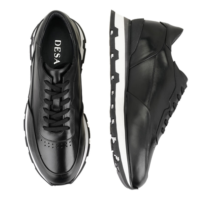 Clovis Siyah Erkek Deri Spor Ayakkabı