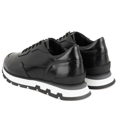 Clovis Siyah Erkek Deri Spor Ayakkabı