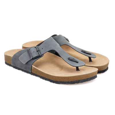 Cole Gri Erkek Nubuk Terlik