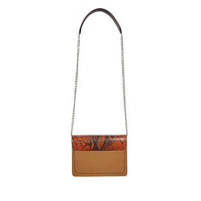 Conda Kadın Yılan Baskılı Deri Omuz Askılı Çanta