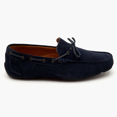 Connor Lacivert Erkek Süet Loafer