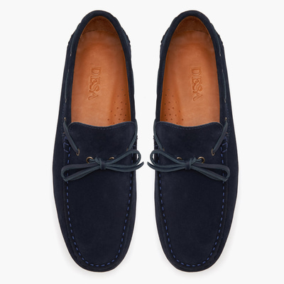 Connor Lacivert Erkek Süet Loafer