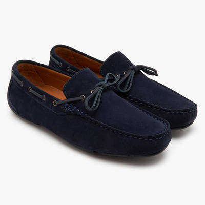 Connor Lacivert Erkek Süet Loafer