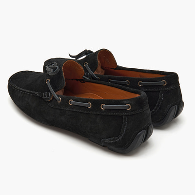 Connor Siyah Erkek Süet Loafer