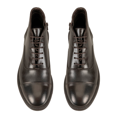 Corey Kahve Erkek Fermuarlı Deri Bot