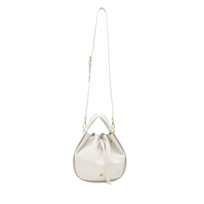 Cosmos Beyaz Kadın Deri El Çantası