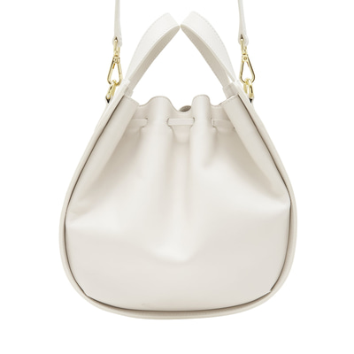 Cosmos Beyaz Kadın Deri El Çantası