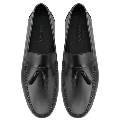 Cralar Siyah Erkek Deri Loafer