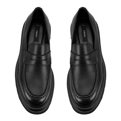 Cristian Siyah Erkek Deri Günlük Ayakkabı