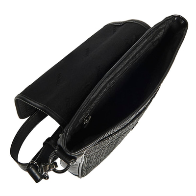 Crocus Erkek Örgülü Deri Postacı Çantası