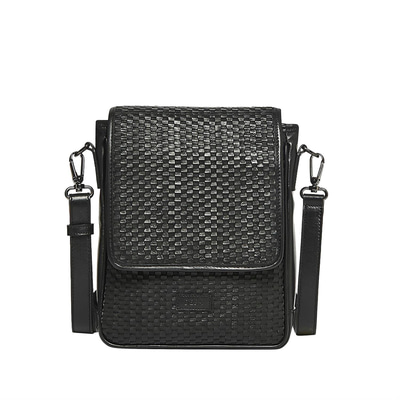 Crocus Erkek Örgülü Deri Postacı Çantası